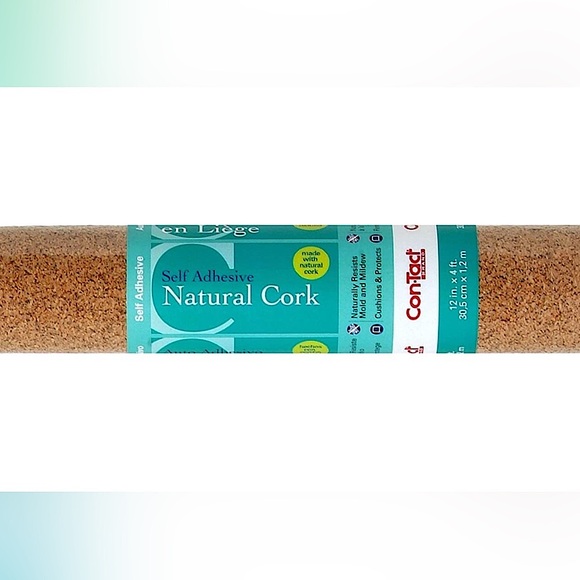 Con-Tact Brand Cork Roll, Self-Adhesive, 12" x 4feet - Picture 1 of 8